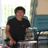 Exchange student Koki keeps the beat